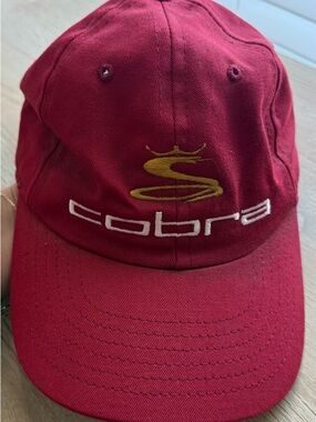 Cobra Golf Red Adjustable Hat / Strapback Cap
